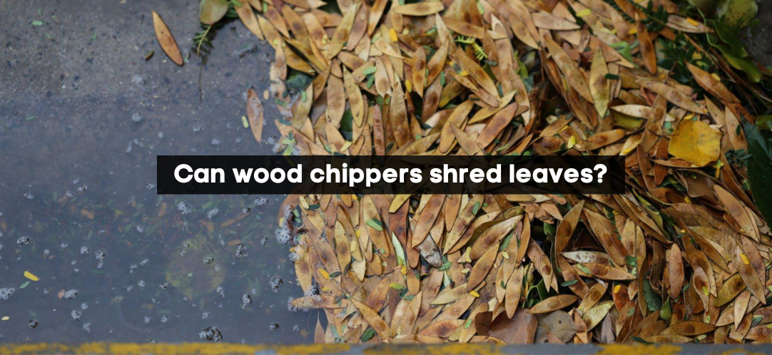 Can wood chippers shred leaves?